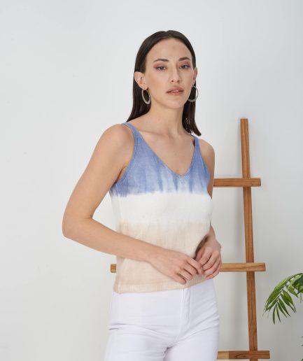 Musculosa batik tricolor