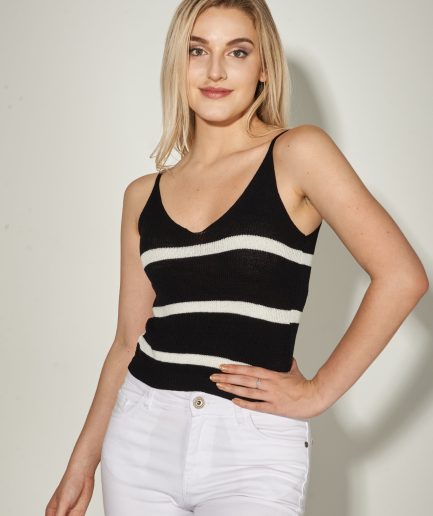 Musculosa rayada lycra Pamela