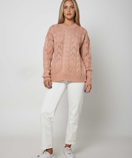 Sweater calado hilo grueso Mabi