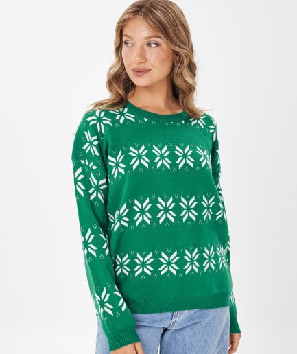 Sweater jacquard copos
