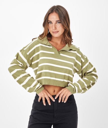 Sweater chomba rayada top