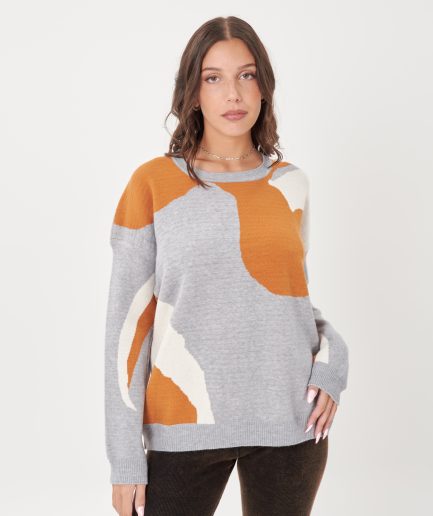 Sweater jacquard nube combinada