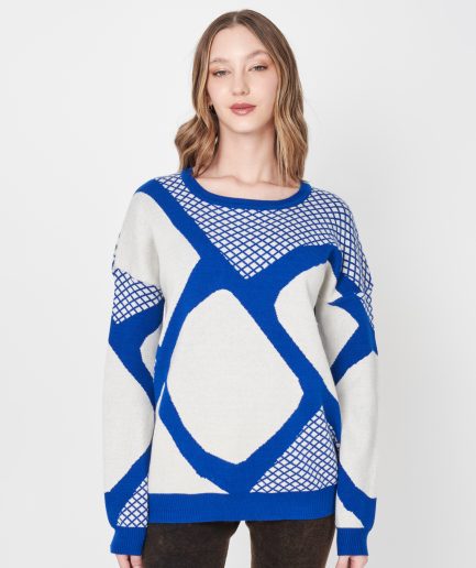 Sweater jacquard red
