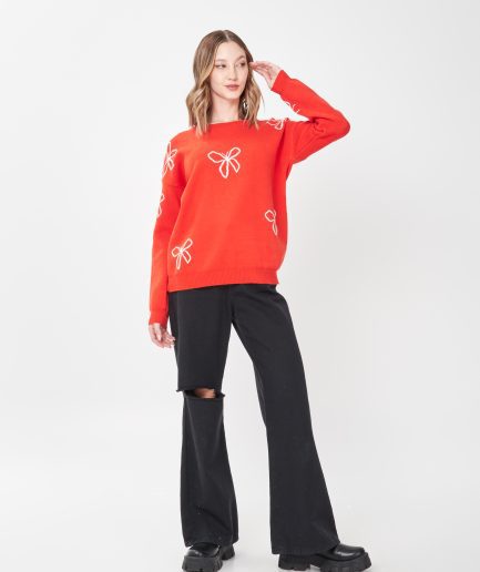 Sweater jacquard mariposas