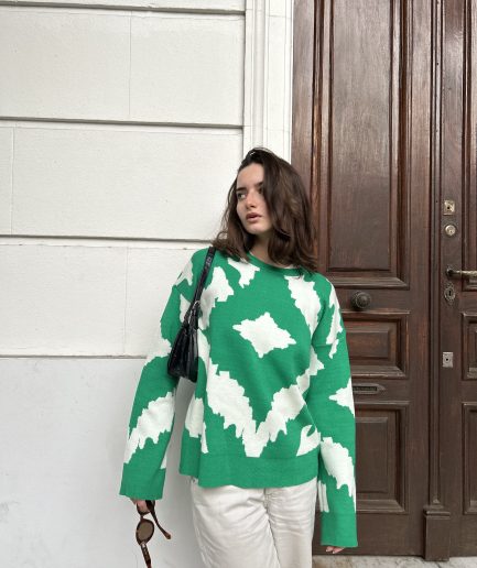 Sweater jacquard figuras