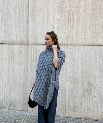 Poncho hilo grueso