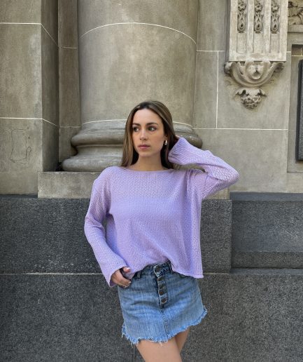 Sweater calado lycra Liz