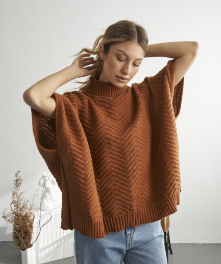 Poncho hilo grueso Maite