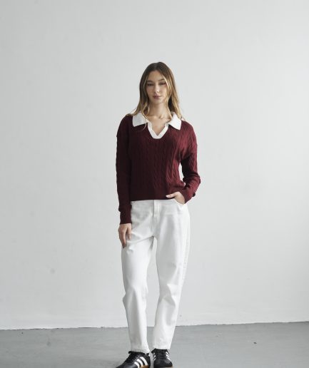 Sweater chomba trenza Nicole