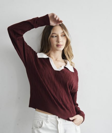 Sweater chomba trenza Nicole