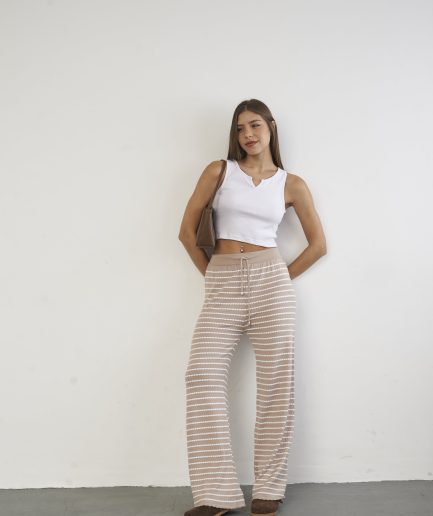 Pantalón rayado lycra Keyla