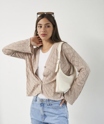 Saco rombo calado lycra Ela
