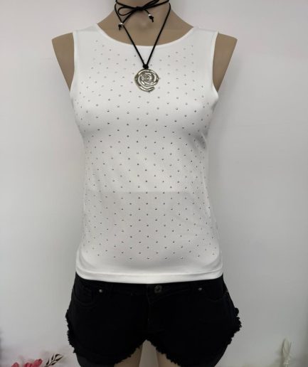 Musculosa micro strass Estrella Grande