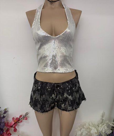 Top esc cav lentejuela Karol